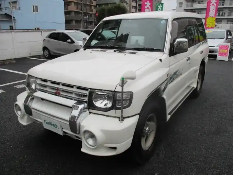 カタログ画像：パジェロ（PAJERO） ミッドルーフワイド スノーアスリート 1997年11月 KD-V46WG 2800cc ソフィアホワイト・モノトーン 外装