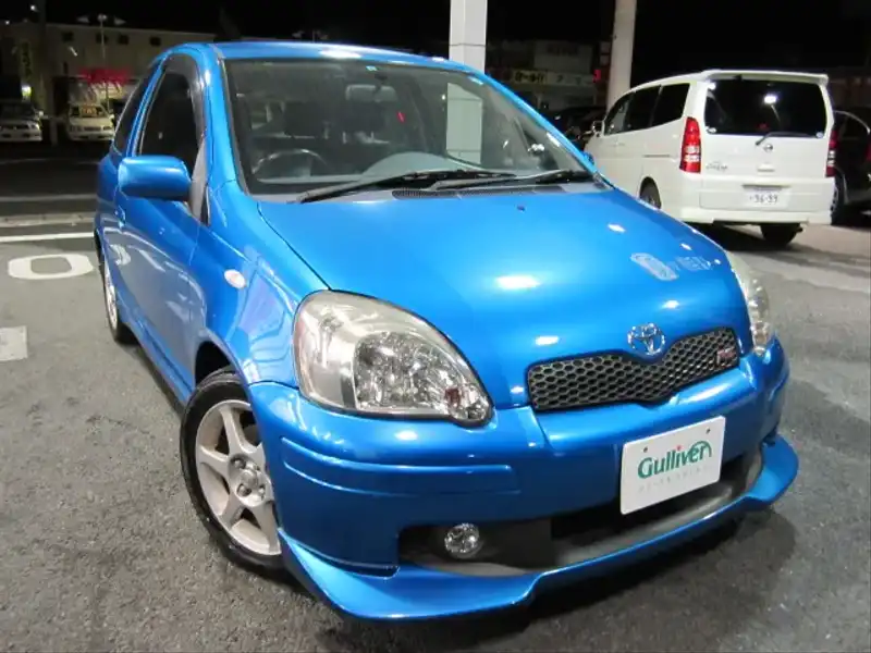 カタログ画像：ヴィッツ（VITZ） ＲＳ Ｖパッケージ 2004年2月 CBA-NCP13 1500cc ブルーメタリック 燃費15.2km / l  メイン