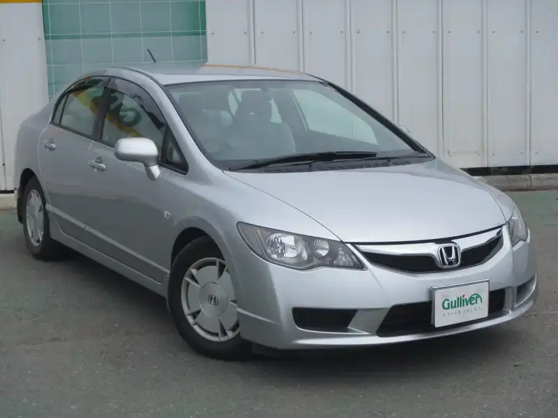 カタログ画像：シビックハイブリッド（CIVIC HYBRID） ＭＸＢ 2008年9月 DAA-FD3 1300cc アラバスターシルバー・メタリック 燃費25.8km / l メイン