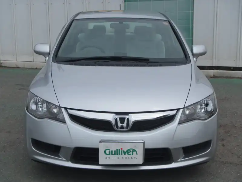 カタログ画像：シビックハイブリッド（CIVIC HYBRID） ＭＸＢ 2008年9月 DAA-FD3 1300cc アラバスターシルバー・メタリック 燃費25.8km / l フロント