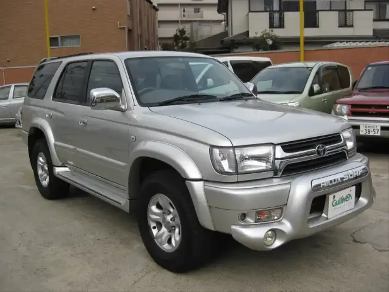 カタログ画像：ハイラックスサーフ（HILUX SURF） ＳＳＲ－Ｇ 2001年12月 GH-RZN185W 2700cc シルバーメタリック 燃費8.7km / l  メイン（その他）