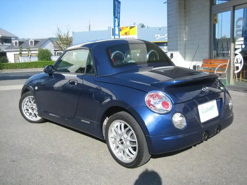 カタログ画像：コペン（COPEN） アルティメットエディションⅡ 2008年12月 ABA-L880K 660cc ＤＣ・ダークブルーマイカメタリック 燃費18.0km / l  バック