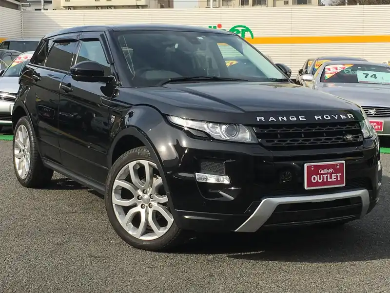 カタログ画像：レンジローバーイヴォーク（RANGE ROVER EVOQUE） ダイナミック 2015年4月 CBA-LV2A 2000cc サントリーニ・ブラック 燃費10.6km / l メイン