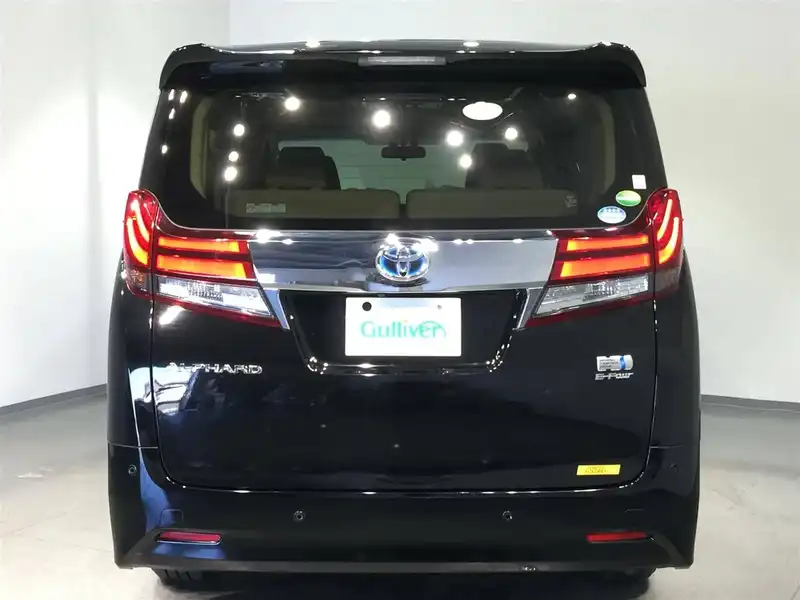 カタログ画像：アルファードハイブリッド（ALPHARD HYBRID） ハイブリッドＸ 2015年1月 DAA-AYH30W 2500cc ブラック 燃費18.4km / l バック