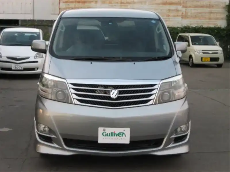 カタログ画像：アルファードＧ（ALPHARD G） ＡＳ リミテッド・デュアルＡＶＮスペシャル 2005年9月 DBA-ANH15W 2400cc グレーメタリック 燃費9.4km / l  フロント