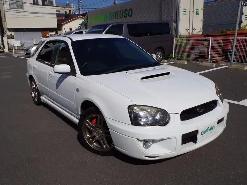 カタログ画像：インプレッサスポーツワゴン（IMPREZA SPORTS WAGON） ＷＲＸ 2005年6月 TA-GGA 2000cc ピュアホワイト 燃費11.8km / l  メイン（その他）