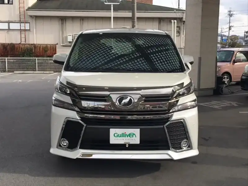 カタログ画像：ヴェルファイア（VELLFIRE） ３．５ＺＡ 2015年1月 DBA-GGH35W 3500cc ホワイトパールクリスタルシャイン 燃費9.3km / l フロント