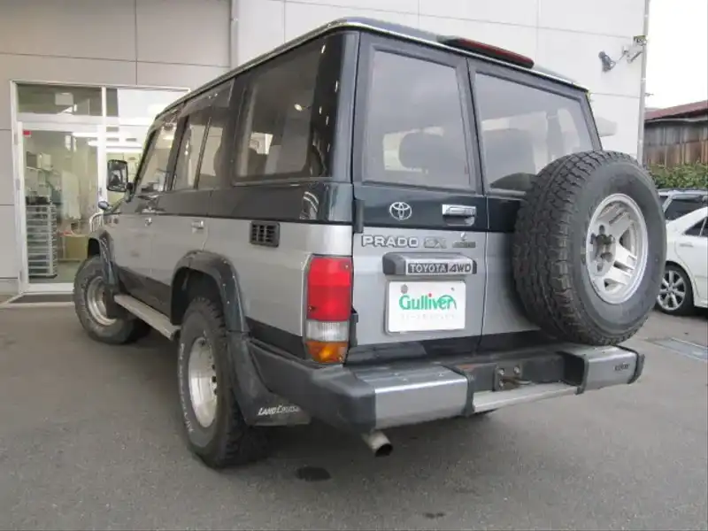 カタログ画像：ランドクルーザープラド（LAND CRUISER PRADO） ＳＸワイドリミテッド 1994年9月 Y-KZJ78W 3000cc グリーンフィールド・トーニング バック