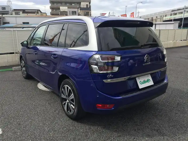 カタログ画像：グランドＣ４ ピカソ（GRAND C4 PICASSO） ワイルドブルー 2018年4月 LDA-B787AH01 2000cc ラズーリ ブルー 燃費18.0km / l バック