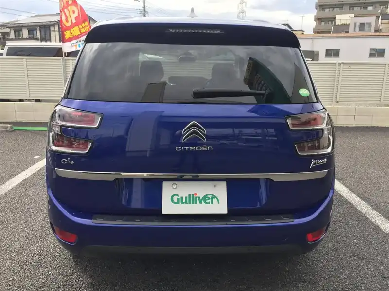 カタログ画像：グランドＣ４ ピカソ（GRAND C4 PICASSO） ワイルドブルー 2018年4月 LDA-B787AH01 2000cc ラズーリ ブルー 燃費18.0km / l バック