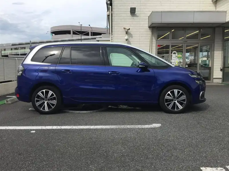 カタログ画像：グランドＣ４ ピカソ（GRAND C4 PICASSO） ワイルドブルー 2018年4月 LDA-B787AH01 2000cc ラズーリ ブルー 燃費18.0km / l 外装