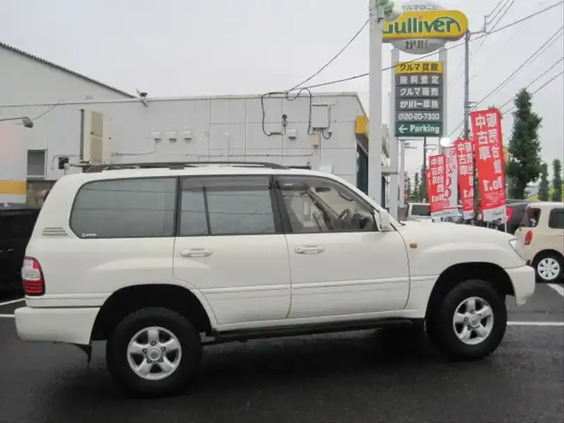 カタログ画像：ランドクルーザー１００（LAND CRUISER 100） ＶＸリミテッド Ｇセレクション 2003年8月 KR-HDJ101K 4200cc ホワイトパールクリスタルシャイン 外装