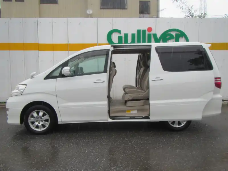 カタログ画像：アルファードＧ（ALPHARD G） ＭＸ Ｌエディション サイドリフトアップシート装着車 2007年6月 CBA-MNH15W 3000cc ホワイトパールクリスタルシャイン 燃費8.6km / l  外装