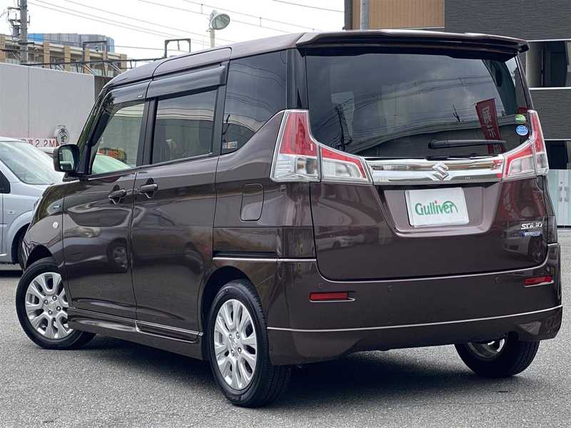 カタログ画像：ソリオ（SOLIO） ハイブリッドＳＸ 2019年10月 DAA-MA46S 1200cc クラッシーブラウンメタリック 燃費32.0km / l バック