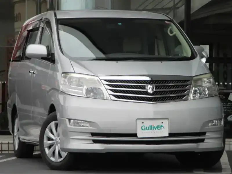 カタログ画像：アルファードＧ（ALPHARD G） ＡＸ 2007年6月 DBA-ANH15W 2400cc シルバーメタリック 燃費9.4km / l  メイン