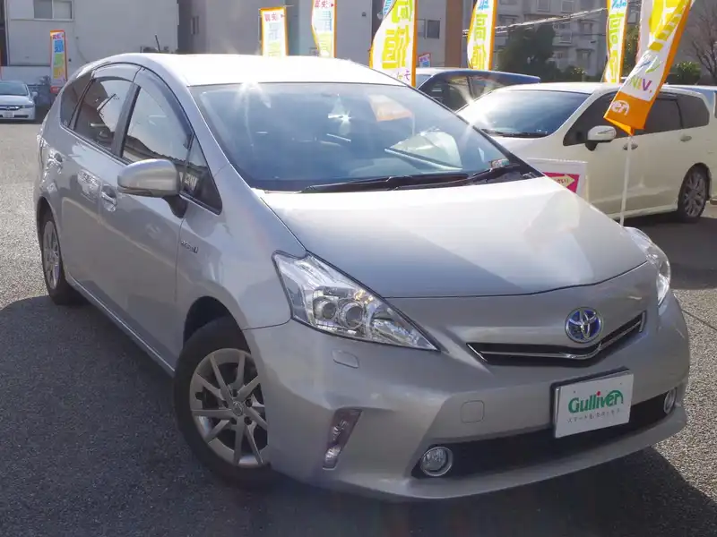 カタログ画像：プリウスα（PRIUS ALPHA） Ｓ チューン ブラック 2014年4月 DAA-ZVW40W 1800cc シルバーメタリック 燃費26.2km / l メイン（その他）