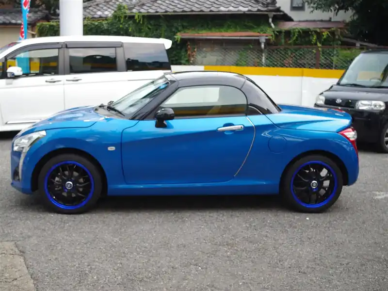 カタログ画像：コペン（COPEN） ローブ 2014年6月 DBA-LA400K 660cc クリアブルークリスタルメタリック 燃費25.2km / l 外装