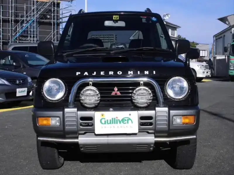 4007143 | カタログ画像：パジェロミニ（PAJERO MINI） アイアンクロスＸ 1997年9月 E-H56A 660cc ピレネーブラック／レガートグレイ フロント