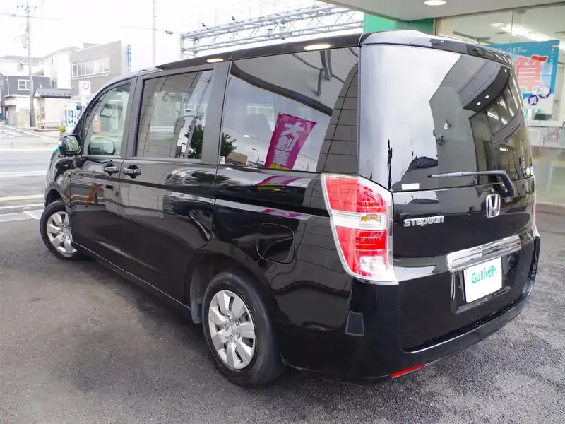 カタログ画像：ステップワゴン（STEPWAGON） Ｇ ＨＤＤナビ スマートスタイルエディション 2011年8月 DBA-RK1 2000cc クリスタルブラック・パール 燃費13.4km / l バック