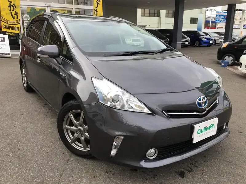 カタログ画像：プリウスα（PRIUS ALPHA） Ｇ チューン ブラック 2013年8月 DAA-ZVW41W 1800cc グレーメタリック 燃費26.2km / l メイン（その他）