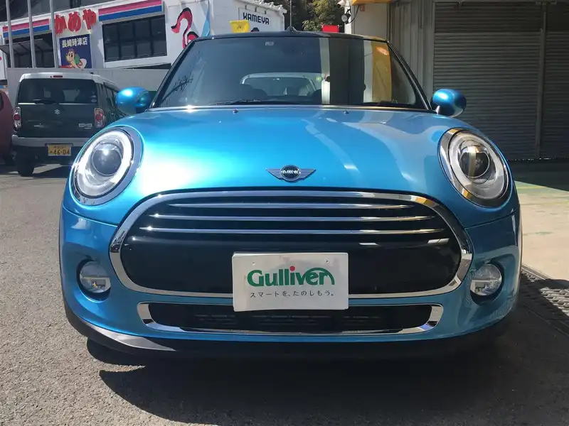 カタログ画像：ＭＩＮＩ（MINI） クーパー コンバーチブル 2019年10月 CBA-WJ15M 1500cc カリビアン・アクア（メタリック） 燃費16.4km / l フロント