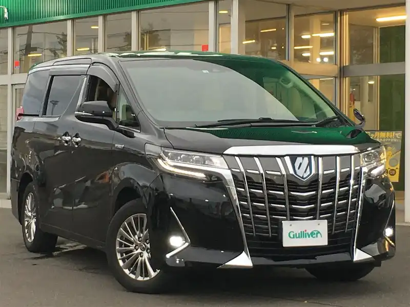 カタログ画像：アルファードハイブリッド（ALPHARD HYBRID） ハイブリッドＧ Ｆパッケージ 2020年1月 6AA-AYH30W 2500cc ブラック 燃費14.8km / l メイン