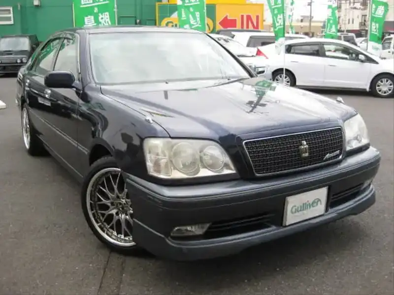 カタログ画像：クラウン（CROWN） アスリートＶ 2000年4月 GH-JZS171 2500cc ダークブルーマイカ 燃費9.2km / l  メイン（その他）