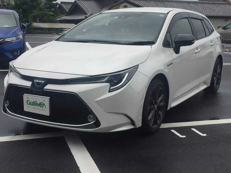 カタログ画像：カローラツーリング（COROLLA TOURING） ハイブリッド ダブルバイビー 2020年10月 6AA-ZWE214W 1800cc ホワイトパールクリスタルシャインorブラックマイカ×ホワイトパールクリスタルシャイン 燃費24.4km / l 外装