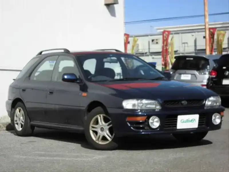 カタログ画像：インプレッサスポーツワゴン（IMPREZA SPORTS WAGON） Ｃ’ｚ 1996年9月 E-GF1 1500cc ラピスブルー・メタリック 燃費13.6km / l  メイン