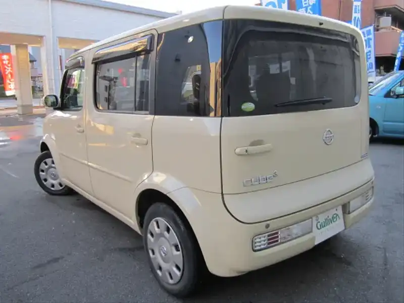 カタログ画像：キューブキュービック（CUBE CUBIC） １４Ｓ 2007年1月 DBA-BGZ11 1400cc アイリッシュクリーム 燃費16.0km / l  バック