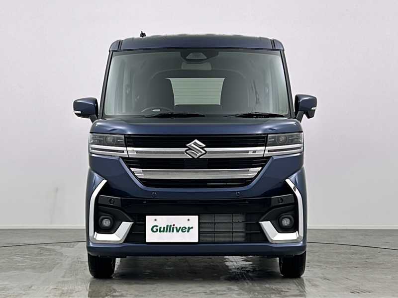 カタログ画像：スペーシアカスタム（SPACIA CUSTOM） ハイブリッドＧＳ 2023年11月 5AA-MK94S 660cc インディゴブルーメタリック2 燃費22.4km / l フロント