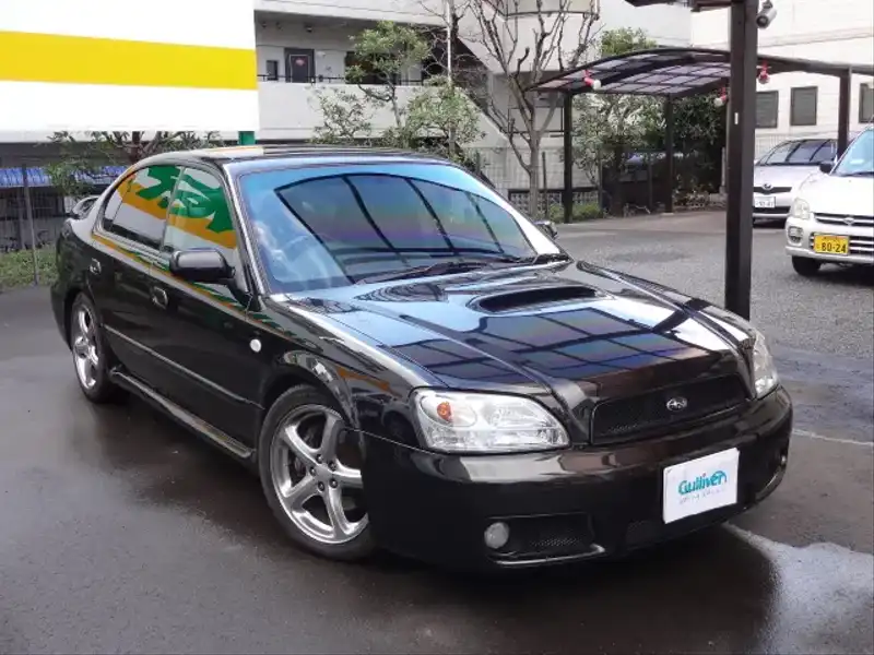 カタログ画像：レガシィＢ４（LEGACY B4） ブリッツェン２００２モデル 2002年3月 TA-BE5 2000cc ブラックトパーズ・マイカ 燃費11.4km / l  メイン