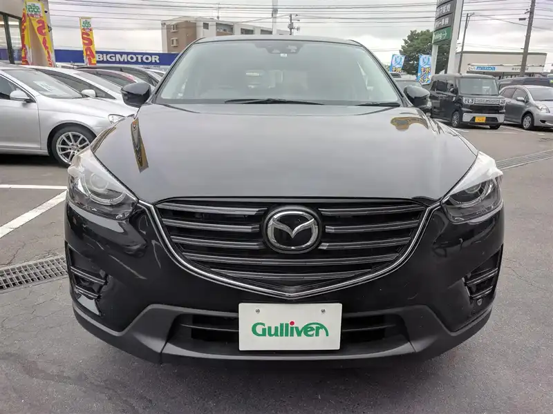 カタログ画像：ＣＸ－５（CX-5） ２５Ｓ Ｌパッケージ 2015年1月 DBA-KE5FW 2500cc ジェットブラックマイカ 燃費15.2km / l フロント