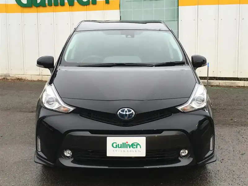 カタログ画像：プリウスα（PRIUS ALPHA） Ｇツーリングセレクション 2014年11月 DAA-ZVW41W 1800cc アティチュードブラックマイカ 燃費26.2km / l フロント