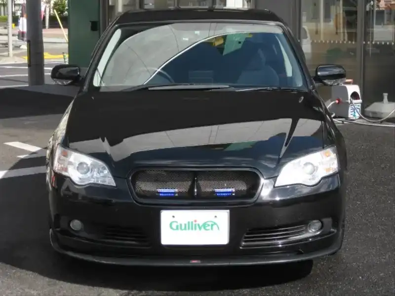 カタログ画像：レガシィＢ４（LEGACY B4） ３．０Ｒ 2005年5月 CBA-BLE 3000cc オブシディアンブラック・パール 燃費11.6km / l  フロント