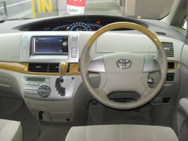 カタログ画像：エスティマ（ESTIMA） Ｇ サイドリフトアップシート装着車 2006年1月 DBA-GSR50W 3500cc ライトブルーマイカメタリック 燃費9.8km / l  内装