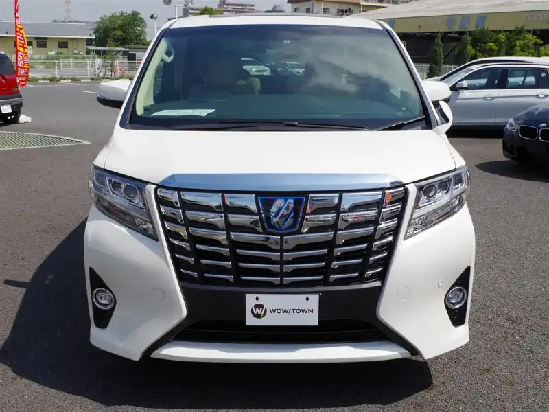 カタログ画像：アルファードハイブリッド（ALPHARD HYBRID） ハイブリッドＧ 2015年1月 DAA-AYH30W 2500cc ラグジュアリーホワイトパールクリスタルシャインガラスフレークorホワイトパールクリスタルシャイン 燃費18.4km / l フロント