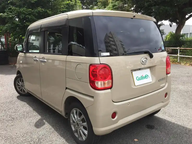 カタログ画像：ムーヴキャンバス（MOVE CANBUS） Ｘ ＳＡⅢ 2019年6月 5BA-LA800S 660cc ナチュラルベージュマイカメタリック 燃費20.6km / l バック