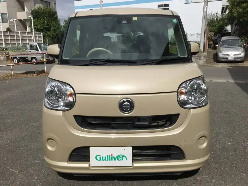 カタログ画像：ムーヴキャンバス（MOVE CANBUS） Ｘ ＳＡⅢ 2019年6月 5BA-LA800S 660cc ナチュラルベージュマイカメタリック 燃費20.6km / l フロント