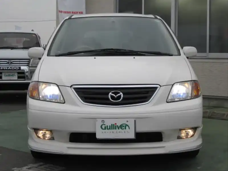 カタログ画像：ＭＰＶ（MPV） ＭＰＶ スポーツパッケージ 1999年6月 GF-LW5W 2500cc シャストホワイト 燃費8.6km / l  フロント