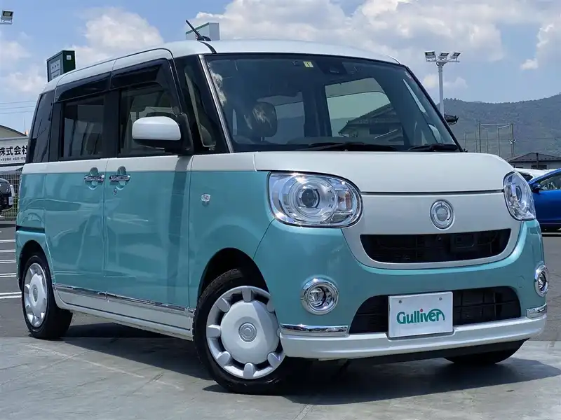 カタログ画像：ムーヴキャンバス（MOVE CANBUS） ＧメイクアップＶＳ ＳＡⅢ 2020年12月 5BA-LA800S 660cc パールホワイトⅢ×ファインミントメタリック 燃費20.6km / l メイン