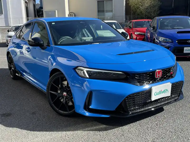 カタログ画像：シビック（CIVIC） タイプＲ レーシングブラックパッケージ 2025年1月 6BA-FL5 2000cc レーシングブルー・パール 燃費12.5km / l メイン