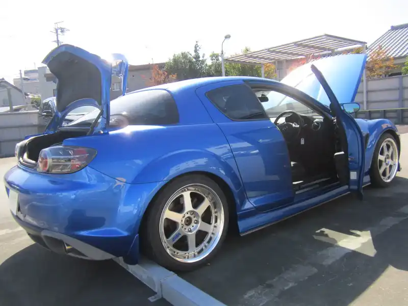 10035640 | カタログ画像：ＲＸ－８（RX-8） タイプＥ 2006年8月 ABA-SE3P 1400cc ウイニングブルーメタリックorストーミーブルーマイカ バック