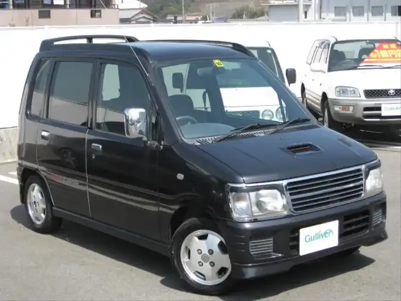 カタログ画像：ムーヴ（MOVE） カスタム 1997年5月 E-L600S 660cc ブラックメタリック 燃費17.6km / l  メイン