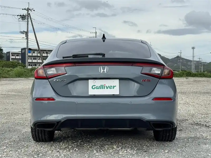 カタログ画像：シビック（CIVIC） タイプＲ レーシングブラックパッケージ 2025年9月 6BA-FL5 2000cc ソニックグレー・パール 燃費12.5km / l 外装