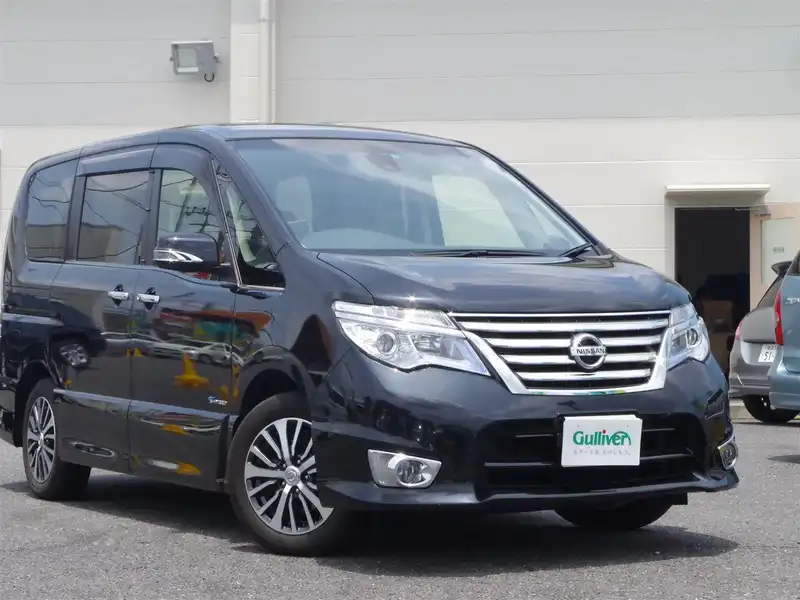 カタログ画像：セレナ（SERENA） ハイウェイスターＧ Ｓ－ハイブリッド 2015年7月 DAA-HFC26 2000cc ダイヤモンドブラック（Ｐ） 燃費15.4km / l メイン（その他）