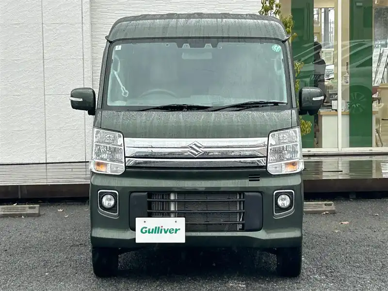 カタログ画像：エブリイワゴン（EVERY WAGON） ＰＺターボスペシャル 標準ルーフ 2022年4月 3BA-DA17W 660cc ブルーイッシュブラックパール３ 燃費13.3km / l フロント