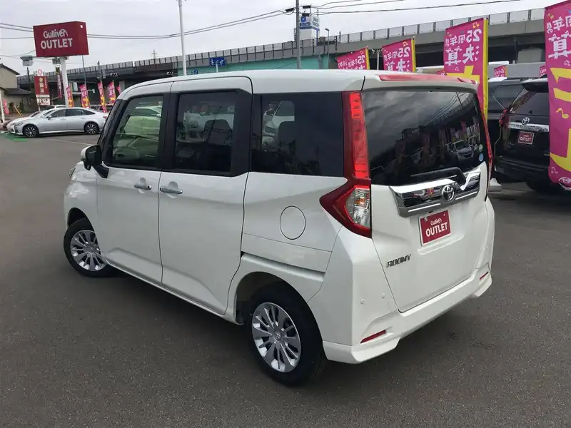 カタログ画像：ルーミー（ROOMY） Ｇ コージーエディション 2019年10月 DBA-M910A 1000cc パールホワイトⅢ 燃費22.0km / l バック