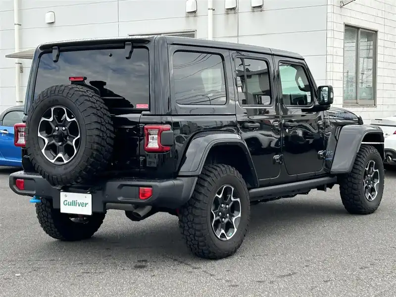 カタログ画像：ジープ・ラングラーアンリミテッド４ｘｅ（JEEP WRANGLER UNLIMITED 4xe） ルビコン ４ｘｅ 2022年12月 3LA-JL20L 2000cc ブラッククリアコート 燃費8.6km / l 外装