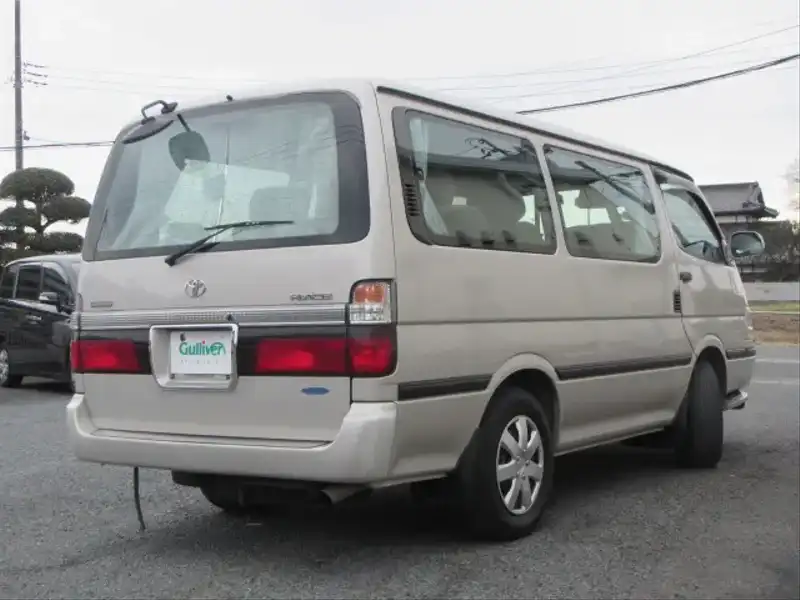 カタログ画像：ハイエースワゴン（HIACE WAGON） スーパーカスタム セミミドルルーフ 1999年7月 KH-KZH100G 3000cc ウォームグレーパールメタリック 燃費9.5km / l  外装